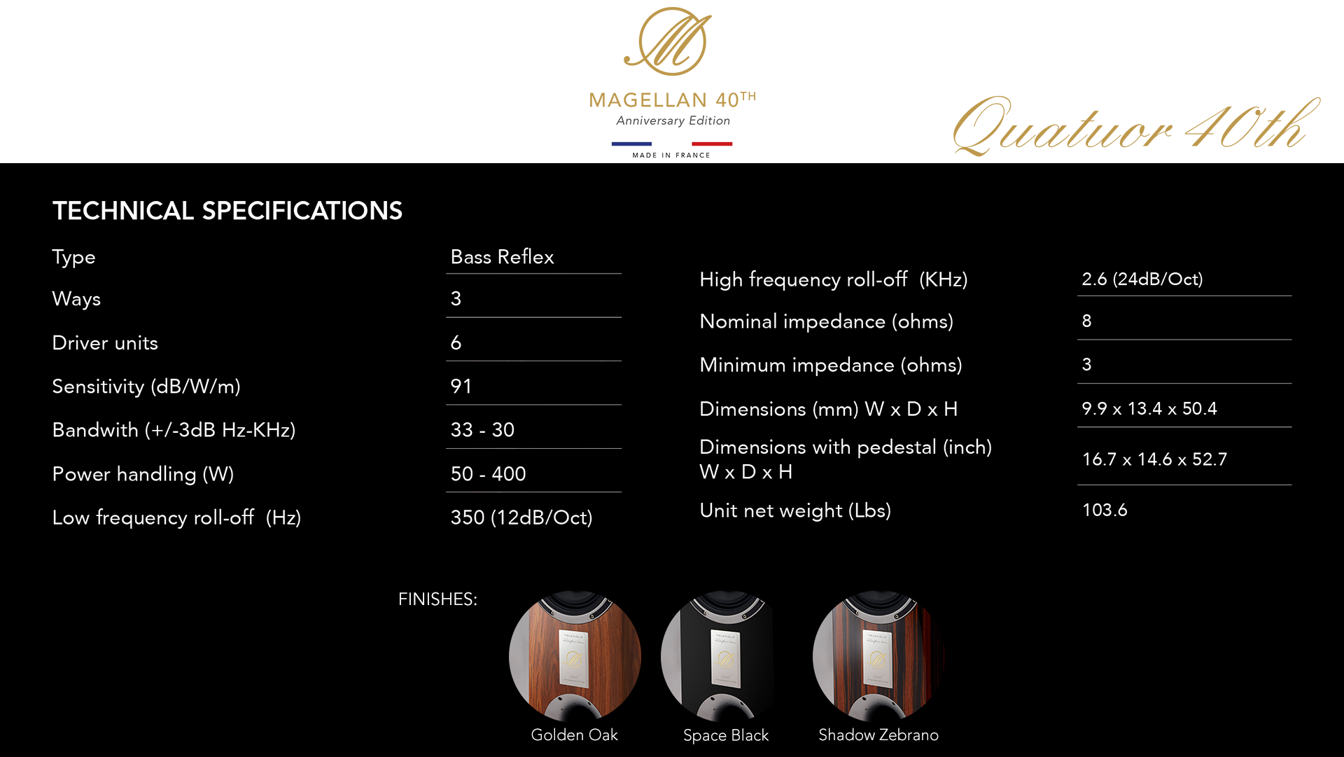 Technical Specification _Quatuor 40th_black